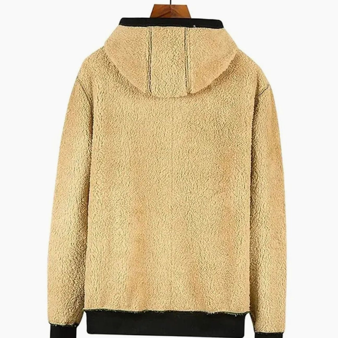 Dominik | Fleecejacke Herren mit Kapuze Warm Gefüttert Reissverschluss