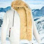 Dominik | Fleecejacke Herren mit Kapuze Warm Gefüttert Reissverschluss