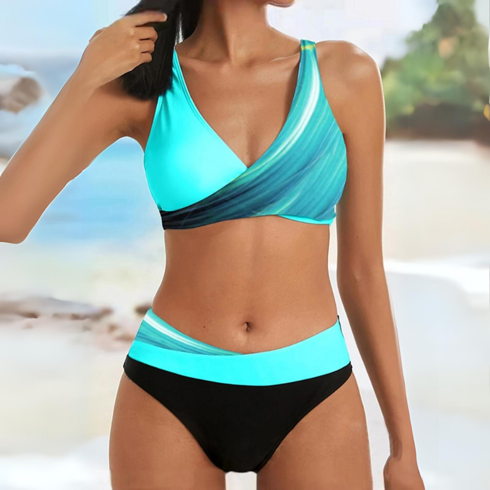 Dóra | Bikini Női Kétrészes Színblokkolt