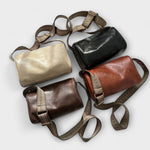 Dóra | Crossbody Táska Női Bőr Szőtt Pánttal