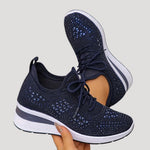 Dóra | Női Platform Sneaker Strasszos Sportcipő