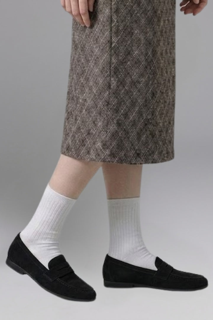 Dóra | Penny Loafer Mokaszin Női Velúr Lapos
