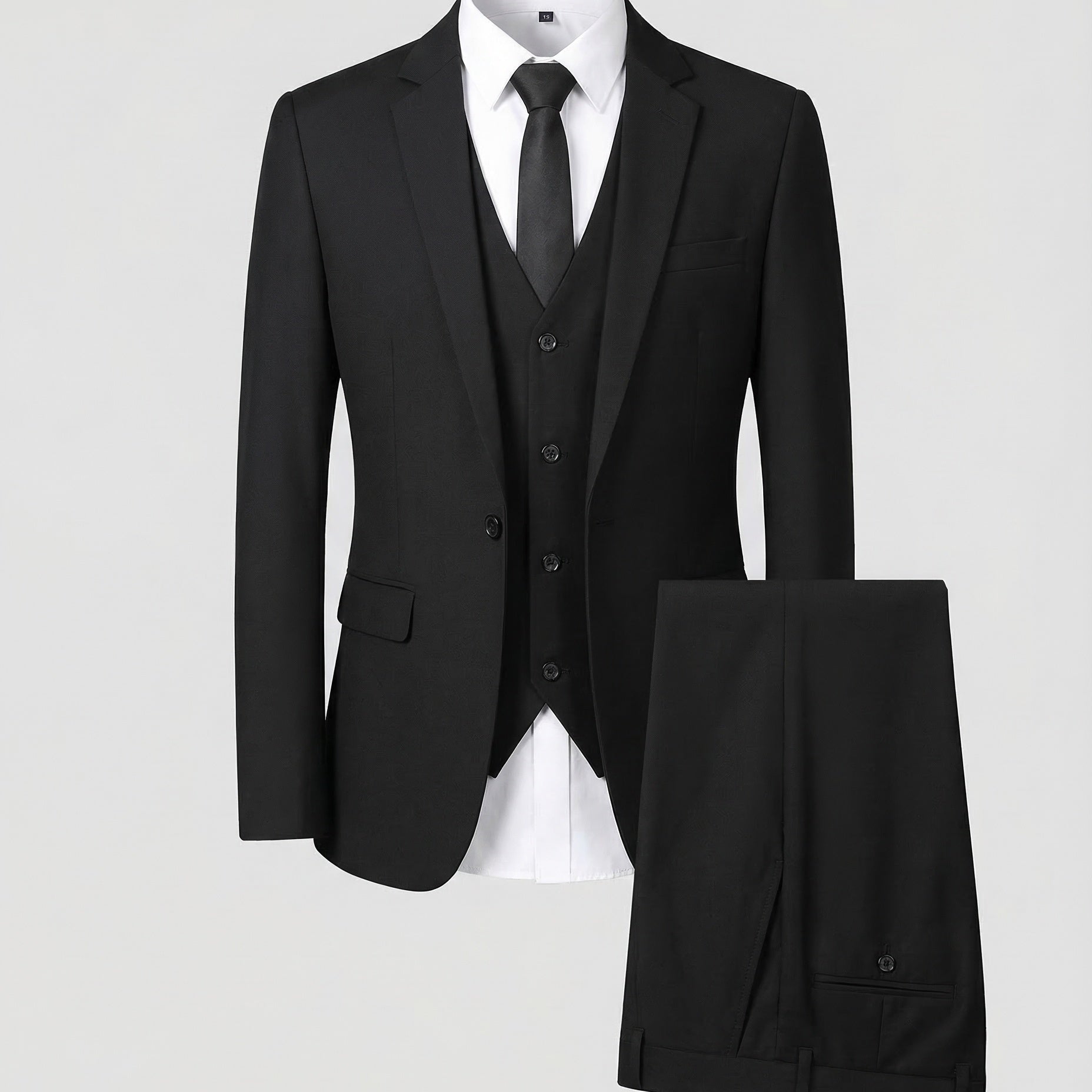 Elias | Anzug Slim Fit Herren Dreiteiler mit Weste
