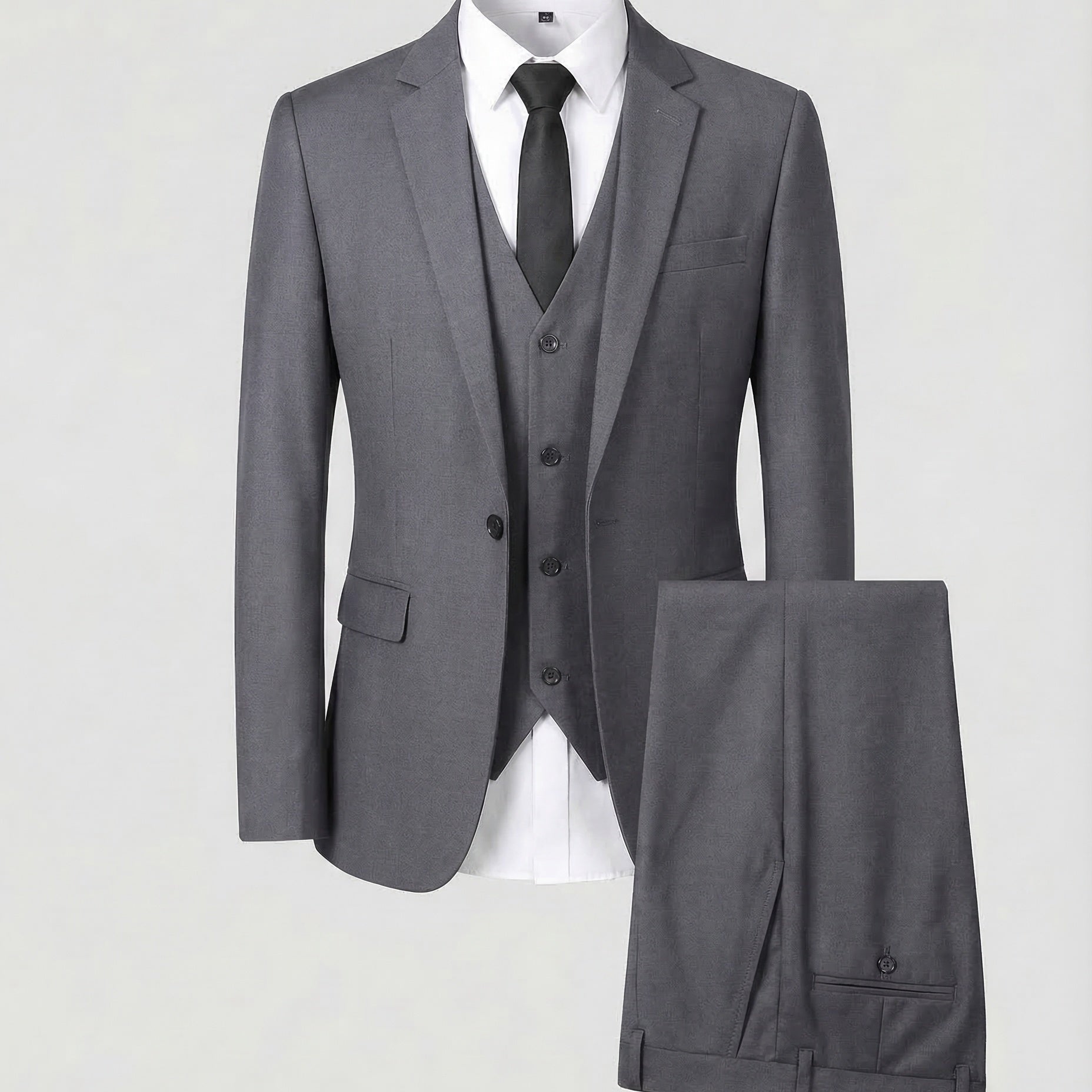 Elias | Anzug Slim Fit Herren Dreiteiler mit Weste
