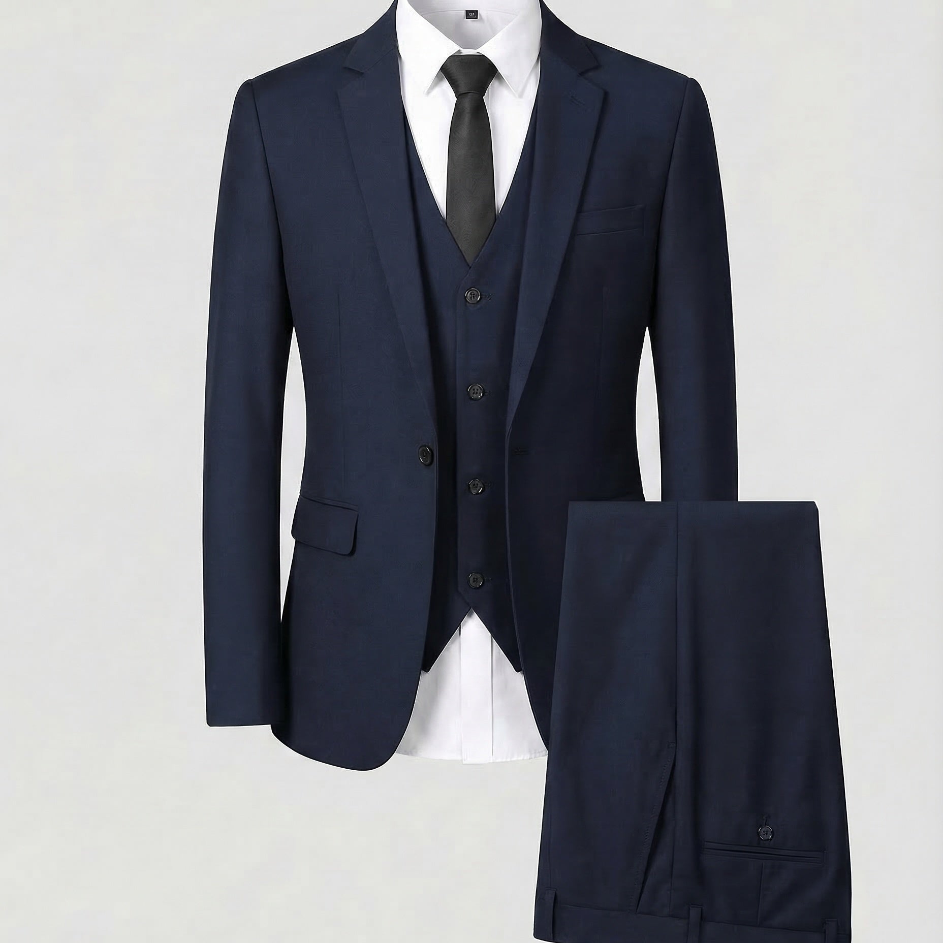 Elias | Anzug Slim Fit Herren Dreiteiler mit Weste