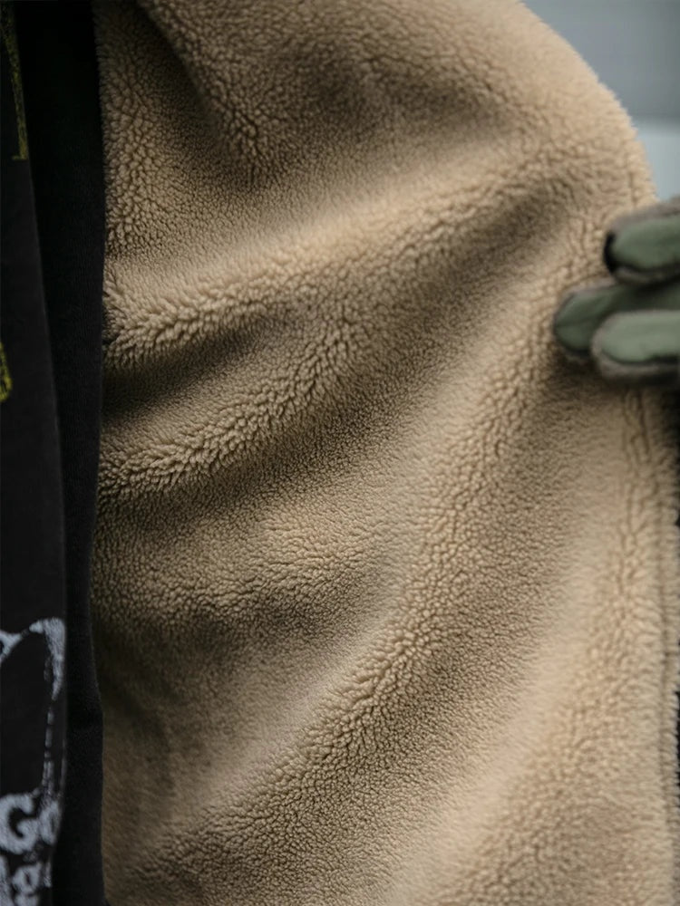 Elias | Bomberjacke Herren Sherpa-Kragen Gefüttert