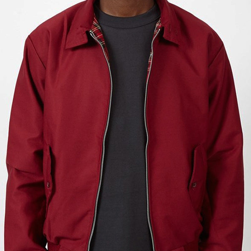 Elias | Harrington Jacke Herren Kariertes Innenfutter