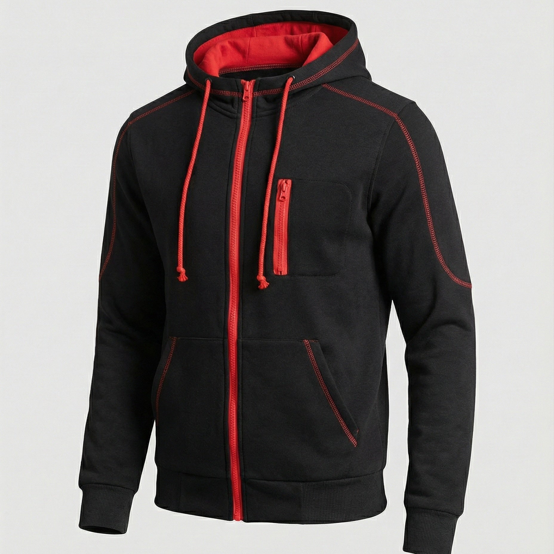 Elias | Hoodie Herren mit Kapuze und Reissverschluss
