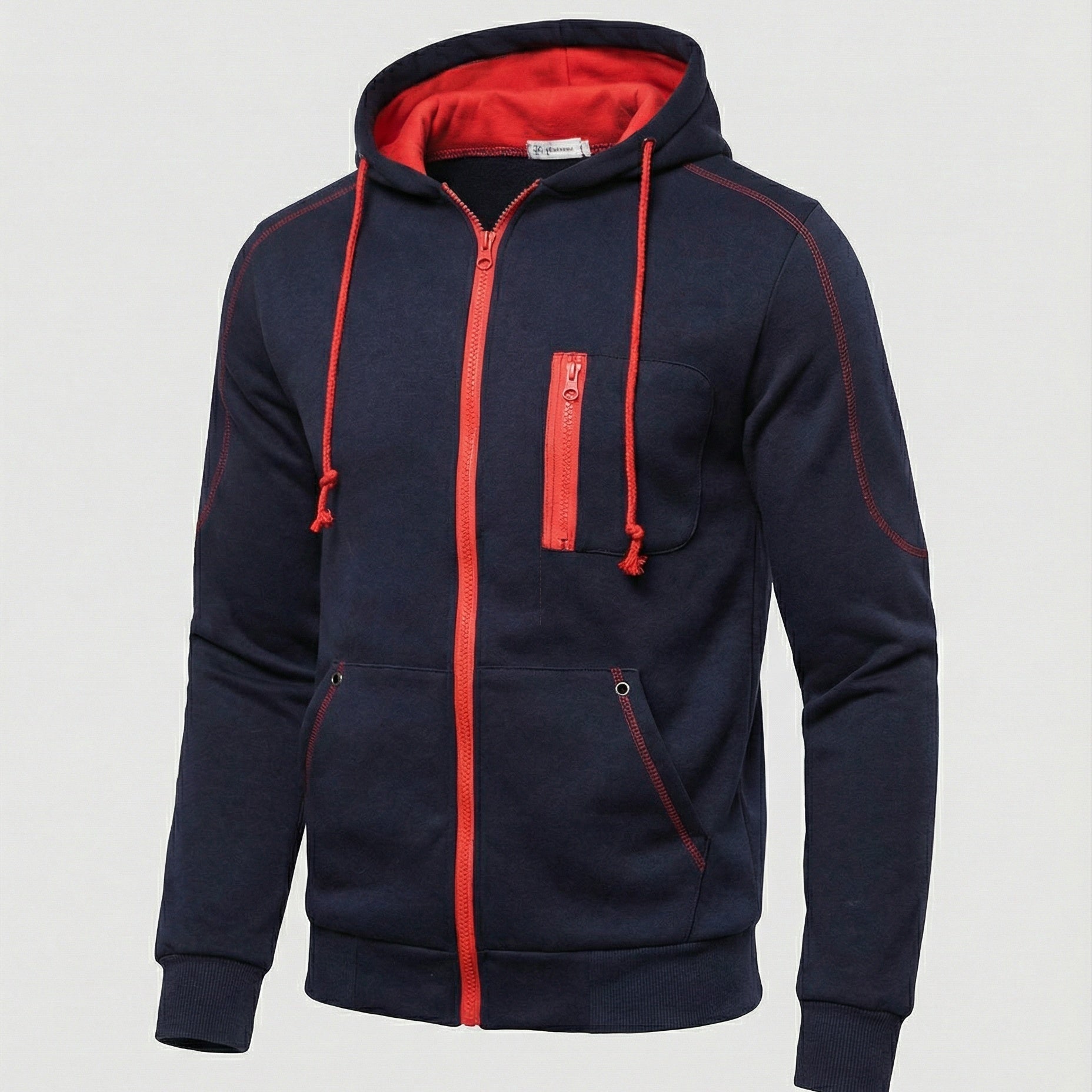 Elias | Hoodie Herren mit Kapuze und Reissverschluss