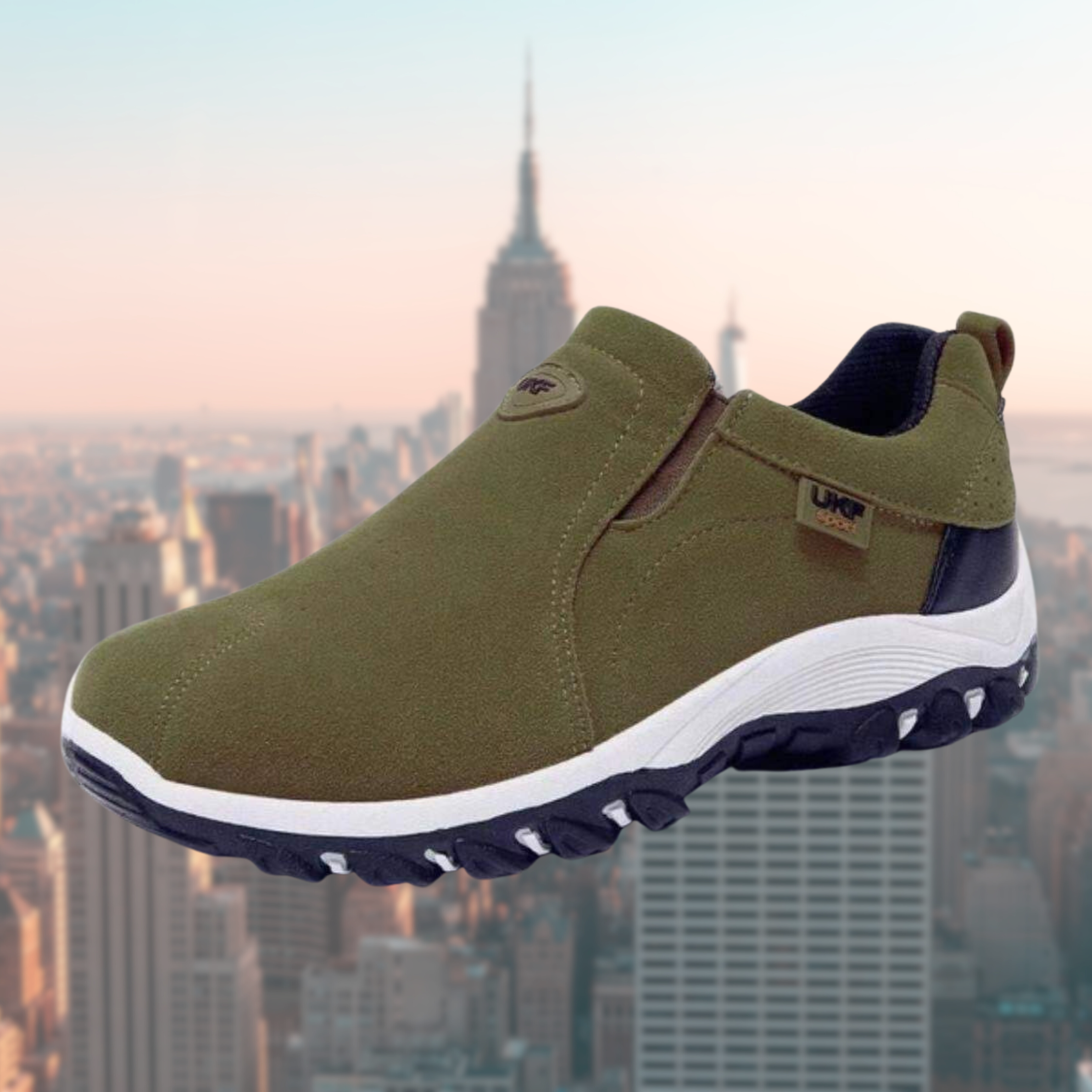 Elias | Loafer Herren Slip-on Wildleder Penny Loafer Profilsohle