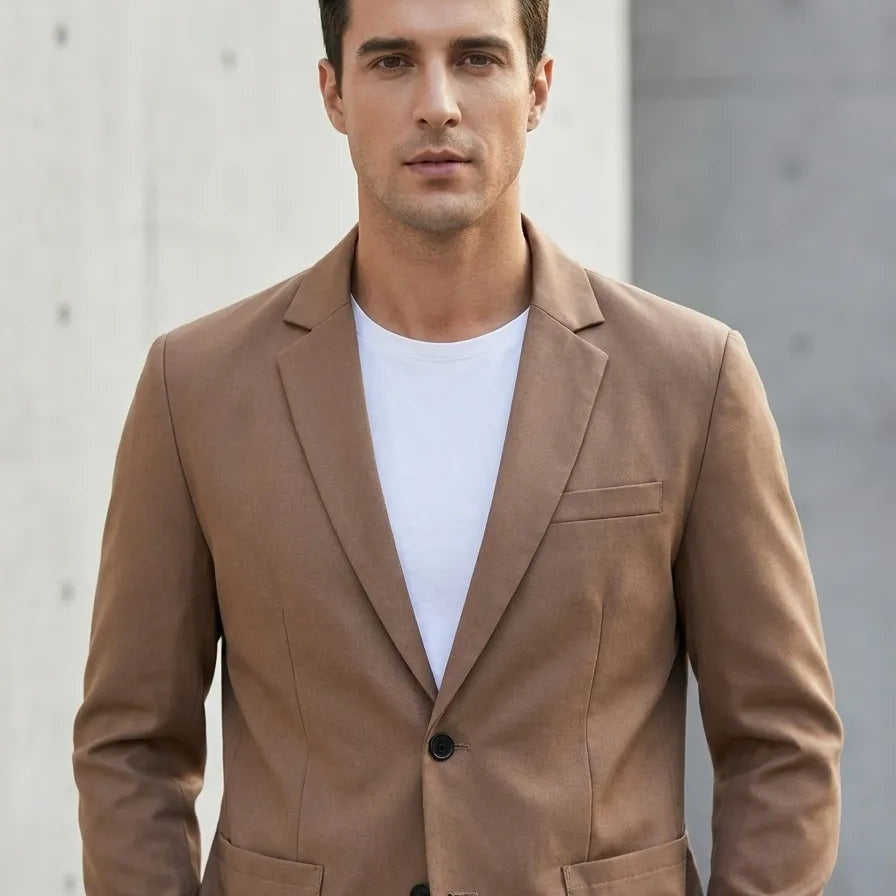 Elias | Sakko Herren Slim Fit Zweiknopf Casual