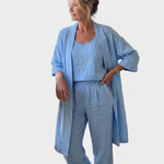 Emese | Len Szett Női Blúz Nadrág Kimono