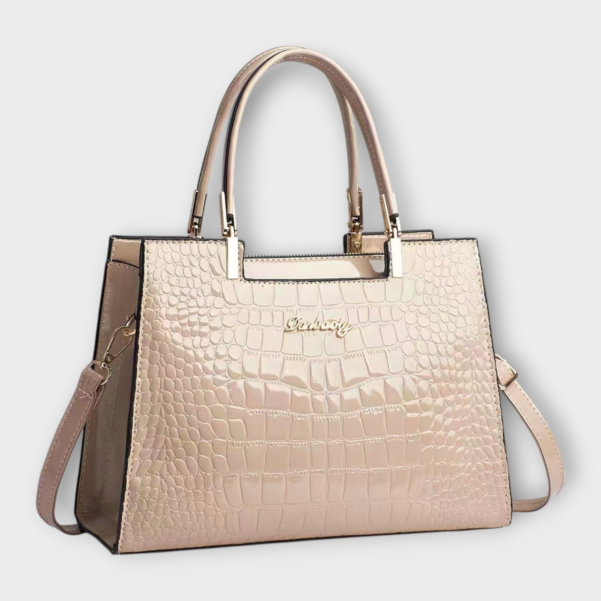 Erika | Krokodilmintás Táska Női Elegáns Fényes