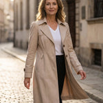 Erika | Trench Coat Női Klasszikus Gombos Átmeneti Kabát