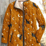 Estelle | Steppjacke Damen Patchwork Floral Stehkragen