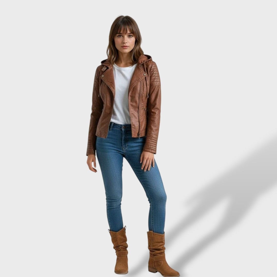 Eveline | Stiefel Damen Wildleder Gerafft mit Schnalle und Reissverschluss