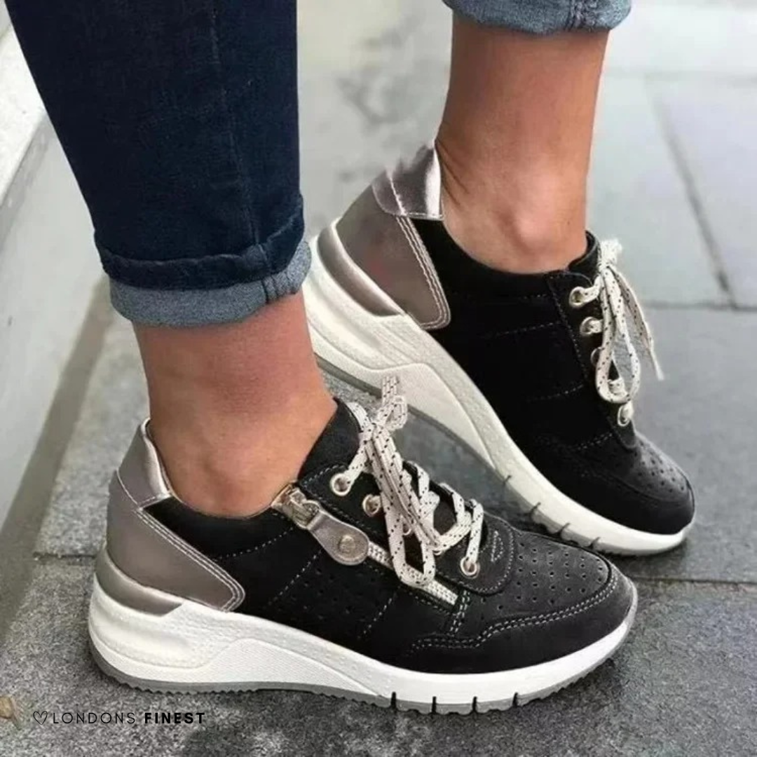 Fanni | Női Sneaker Cipő Fűzős Platform