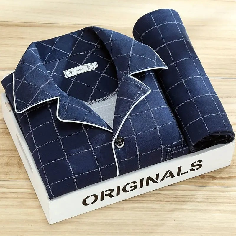 Felix | Pyjama Herren Langarm Set Bedruckt