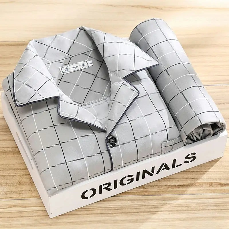 Felix | Pyjama Herren Langarm Set Bedruckt