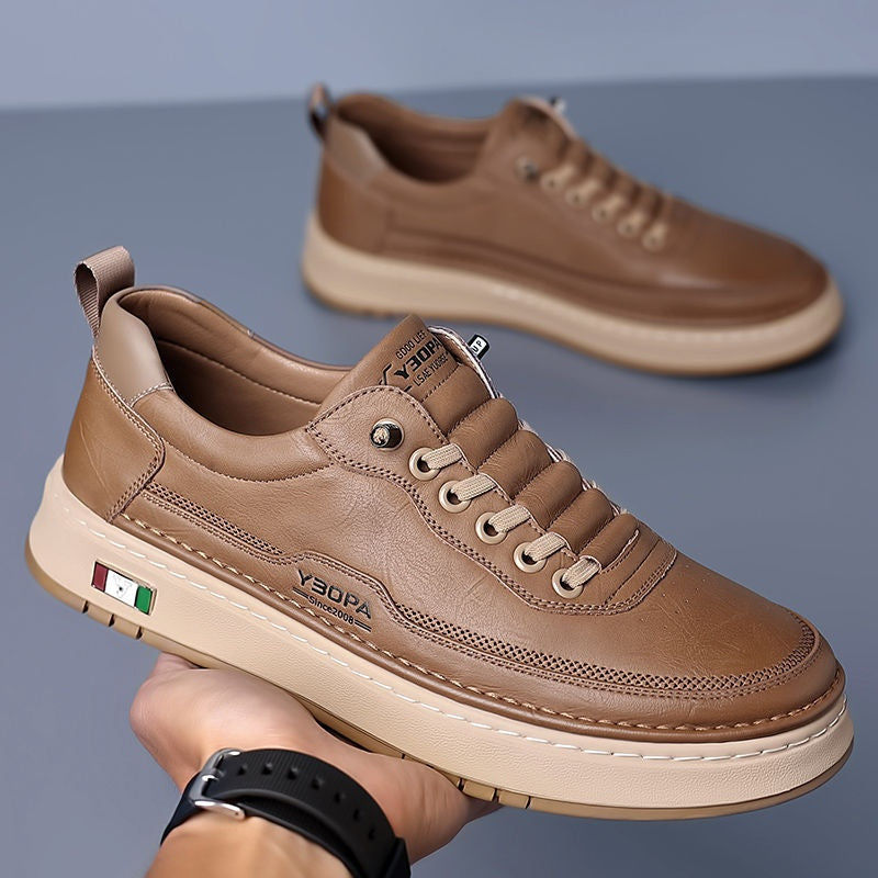 Felix | Sneaker Herren Leder Leicht Schnürsenkel