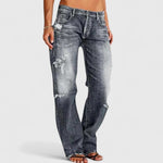 Flóra | Farmernadrág Női Skinny Jeans Szakadt Vintage