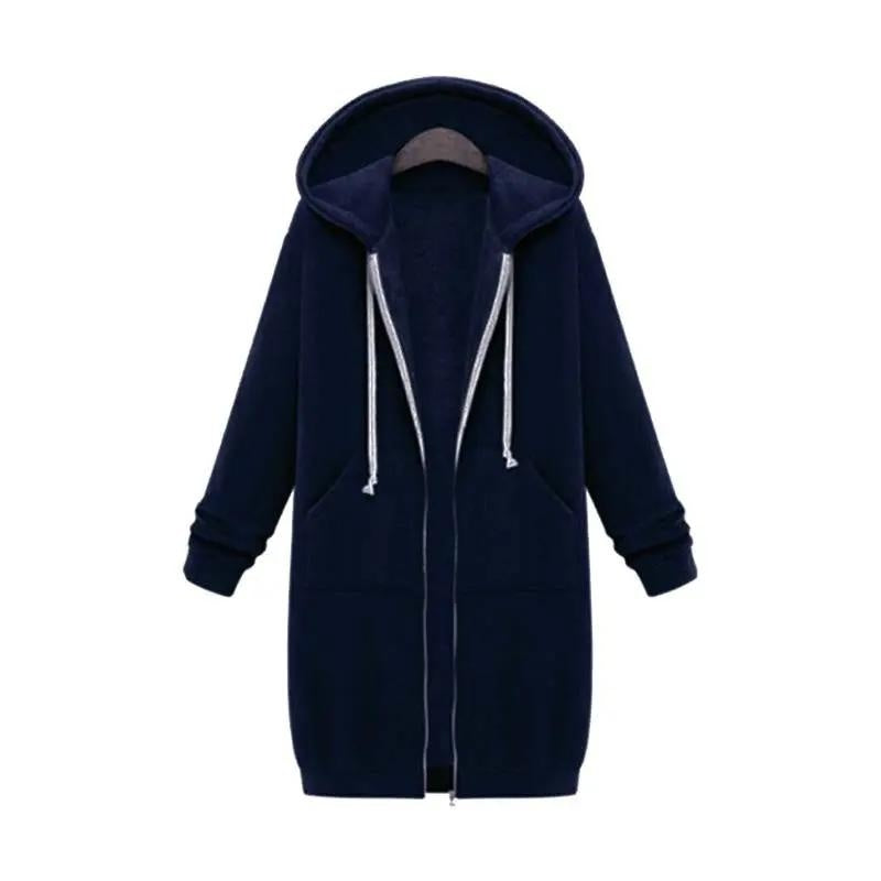 Flóra | Hoodie Hosszú Kapucnis Női Cipzáras Oversize