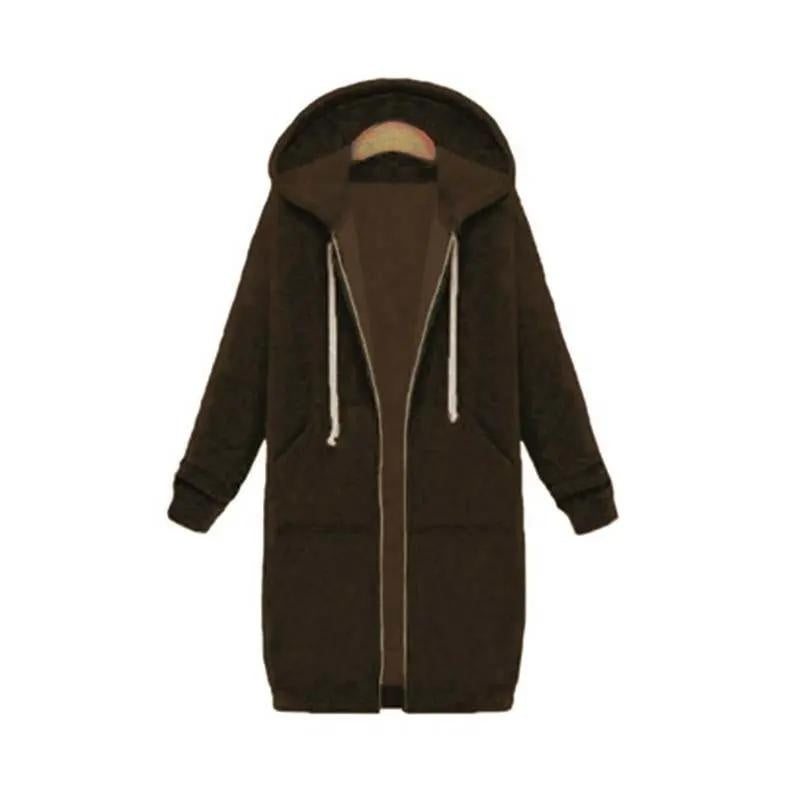 Flóra | Hoodie Hosszú Kapucnis Női Cipzáras Oversize