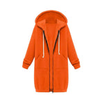 Flóra | Hoodie Hosszú Kapucnis Női Cipzáras Oversize