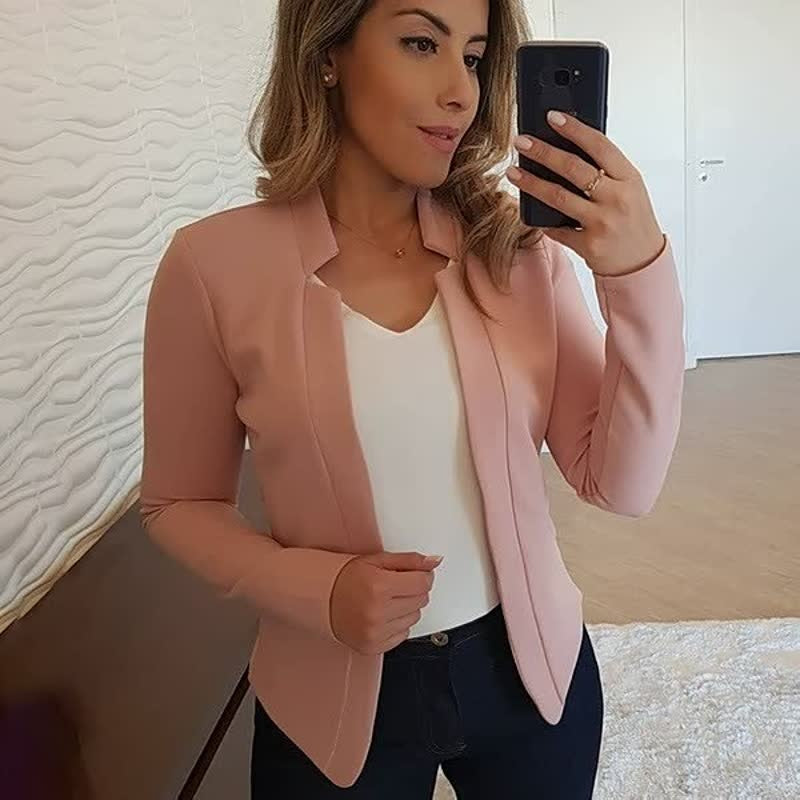 Flóra | Zakó Női Nyitott Elő Hosszú Ujjú Elegáns