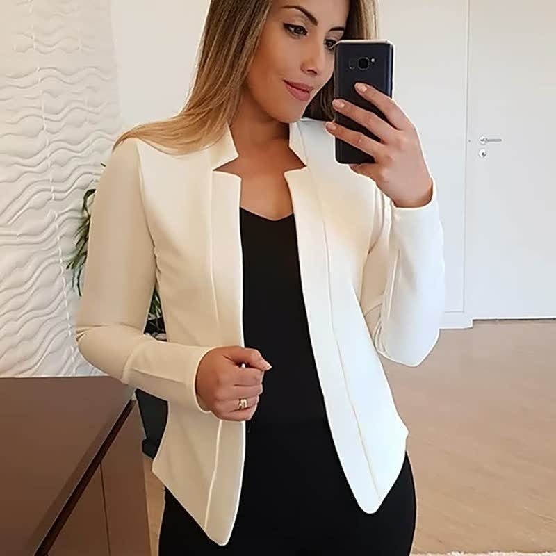 Flóra | Zakó Női Nyitott Elő Hosszú Ujjú Elegáns