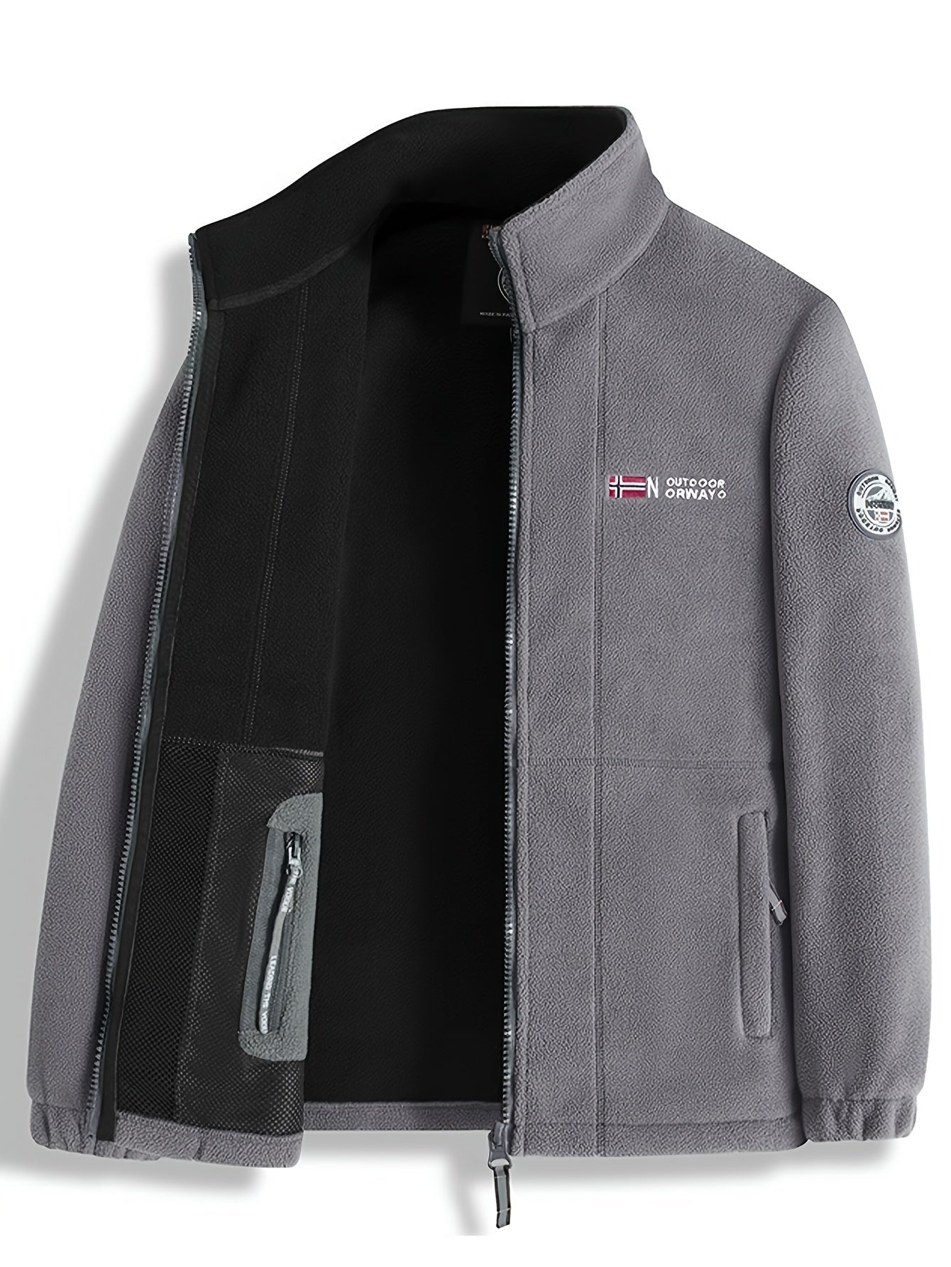 Florian | Fleecejacke Herren Outdoor Stehkragen Reissverschluss