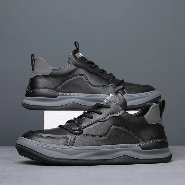 Florian | Leder Sneaker Herren Schnürer Dickesohle
