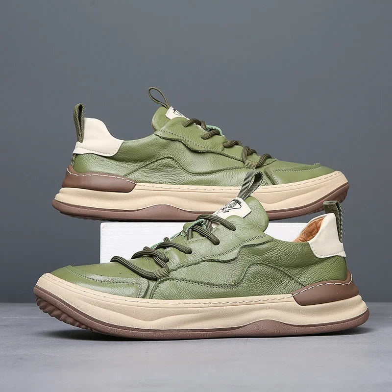 Florian | Leder Sneaker Herren Schnürer Dickesohle