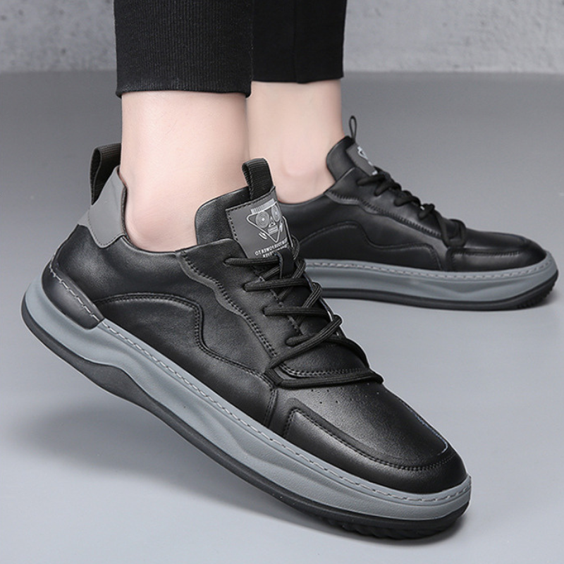 Florian | Leder Sneaker Herren Schnürer Dickesohle