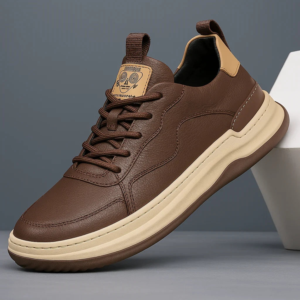 Florian | Leder Sneaker Herren Schnürer Dickesohle