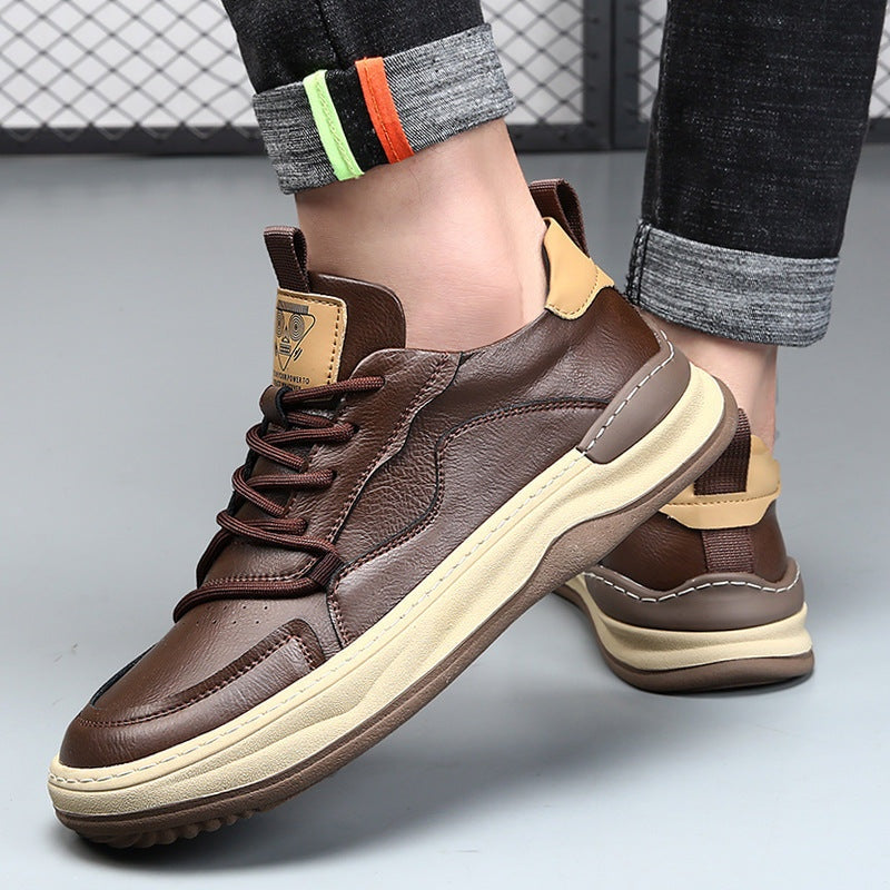 Florian | Leder Sneaker Herren Schnürer Dickesohle