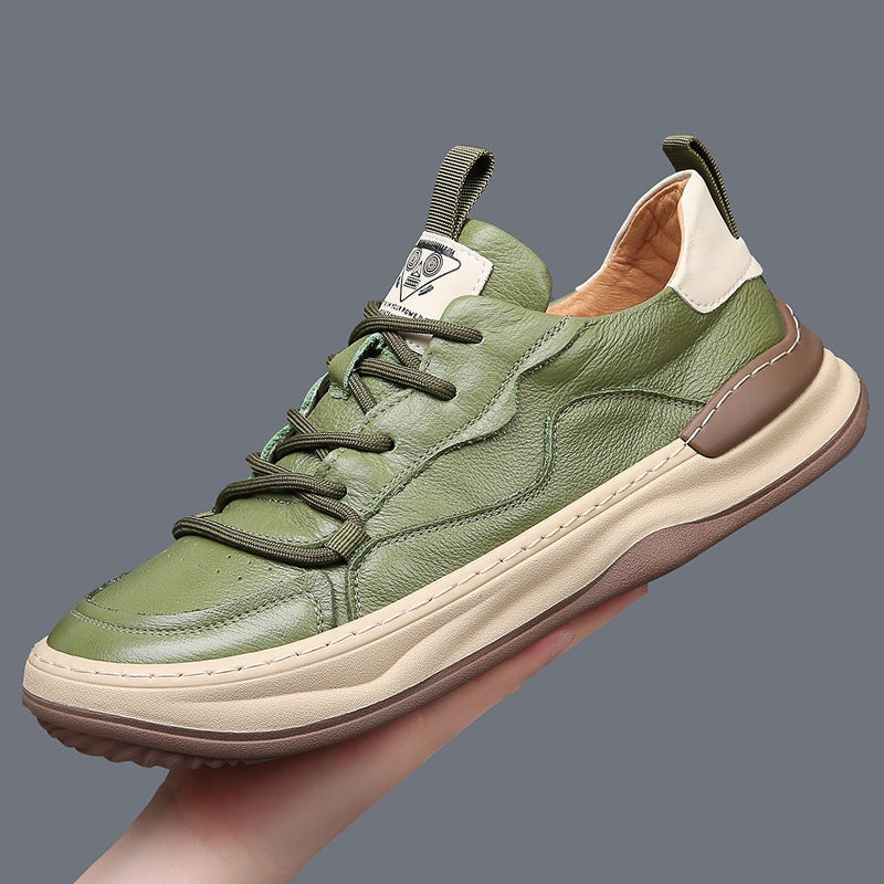 Florian | Leder Sneaker Herren Schnürer Dickesohle