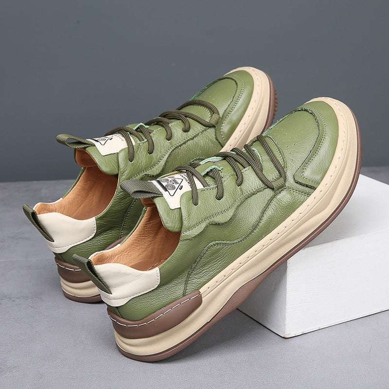 Florian | Leder Sneaker Herren Schnürer Dickesohle