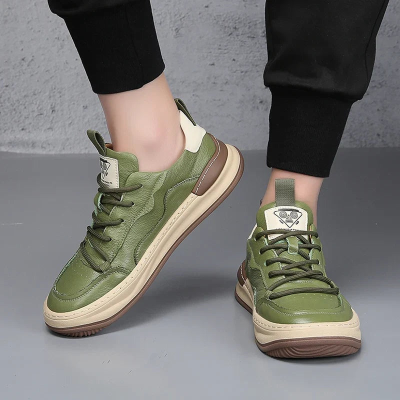 Florian | Leder Sneaker Herren Schnürer Dickesohle
