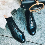 Frieda | Schnürstiefel Damen Leder Mittelhoher Schaft