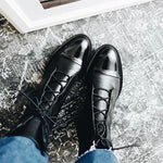 Frieda | Schnürstiefel Damen Leder Mittelhoher Schaft