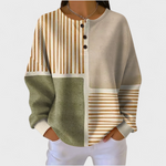 Frieda | Weihnachts Sweatshirt Damen Langarm Waffelstruktur