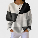 Frieda | Weihnachts Sweatshirt Damen Langarm Waffelstruktur