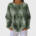 Frieda | Weihnachts Sweatshirt Damen Langarm Waffelstruktur