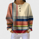 Frieda | Weihnachts Sweatshirt Damen Langarm Waffelstruktur