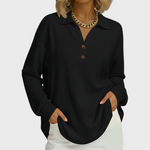 Frieda | Weihnachts Sweatshirt Damen Langarm Waffelstruktur
