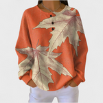 Frieda | Weihnachts Sweatshirt Damen Langarm Waffelstruktur