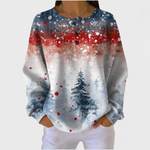 Frieda | Weihnachts Sweatshirt Damen Langarm Waffelstruktur