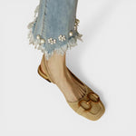 Fruzsina | Szandál Lapos Női Pántos Slingback