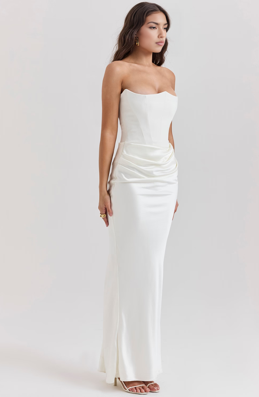 Gabriella | Alkalmi Strapless Ruha Női Maxi Testhezálló